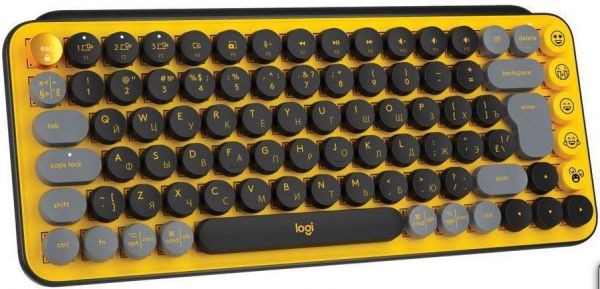 Клавиатура Logitech POP Keys желтый/черный