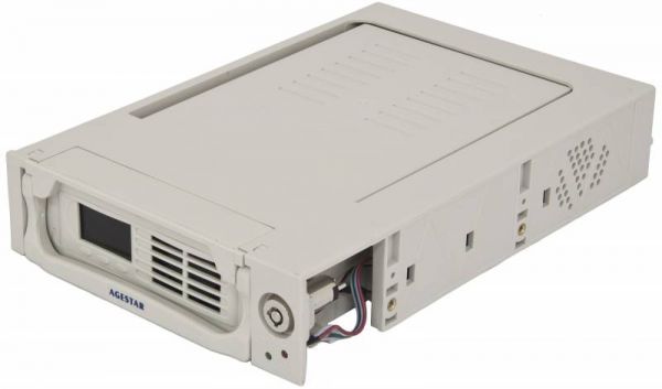 Корпуса и док-станции для жестких дисков Agestar TMR-SATA(K)-2F SATA пластик бежевый LCD