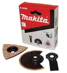 Насадка для мультиинструмента Makita B-30586 Набор 3шт(полотно,диск,платина),д\работы с плиткой