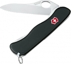 Нож туристический Victorinox Sentinel One Hand Wavy Edge 0.8413.MW3 Black