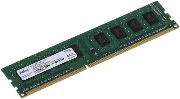 Оперативная память DIMM NETAC NTBSD3P16SP-04 DDR3 - 1x4Гб, 1600МГц, Ret