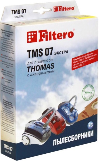 Пылесборник Filtero TMS 07(3) ЭКСТРА пятислойные, 3 шт.