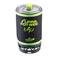 Туристическая горелка Kovea Alpine Pot Wide Up KGB-0703WU газовая 1010 Вт черный/зеленый